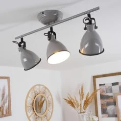 Hofstein Selki Deckenleuchte Grau, 3-flammig -Bürolampen Verkäufe selki deckenleuchte h3018958 6