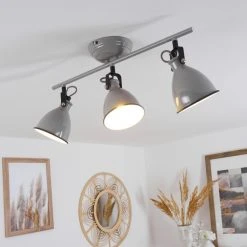 Hofstein Selki Deckenleuchte Grau, 3-flammig -Bürolampen Verkäufe selki deckenleuchte h3018958 8