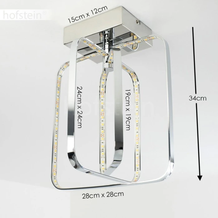 Hofstein Sepino Deckenleuchte LED Chrom, 1-flammig 2 Hofstein Sepino Deckenleuchte LED Chrom, 1-flammig – Bild 2
