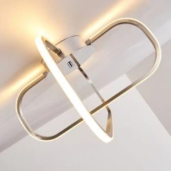 Hofstein Serre Deckenleuchte LED Chrom, 1-flammig -Bürolampen Verkäufe serre deckenleuchte h167503 11