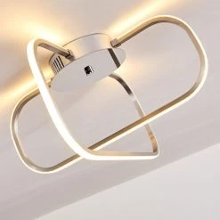 Hofstein Serre Deckenleuchte LED Chrom, 1-flammig -Bürolampen Verkäufe serre deckenleuchte h167503 13