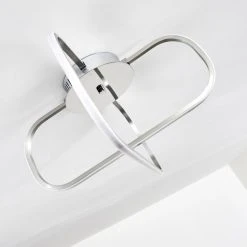 Hofstein Serre Deckenleuchte LED Chrom, 1-flammig -Bürolampen Verkäufe serre deckenleuchte h167503 6