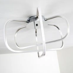 Hofstein Serre Deckenleuchte LED Chrom, 1-flammig -Bürolampen Verkäufe serre deckenleuchte h167510 13