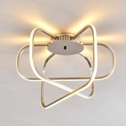 Hofstein Serre Deckenleuchte LED Chrom, 1-flammig -Bürolampen Verkäufe serre deckenleuchte h167510 14