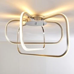 Hofstein Serre Deckenleuchte LED Chrom, 1-flammig -Bürolampen Verkäufe serre deckenleuchte h167510 17