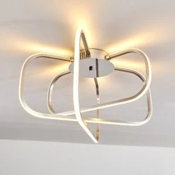 Hofstein Serre Deckenleuchte LED Chrom, 1-flammig -Bürolampen Verkäufe serre deckenleuchte h167510 9