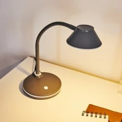 Hofstein Shreveport Tischleuchte LED Anthrazit, Wei&szlig;, 1-flammig -Bürolampen Verkäufe shreveport tischleuchte h3371046 3