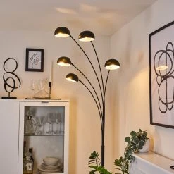 Hofstein Siamado Stehleuchte Schwarz, 5-flammig -Bürolampen Verkäufe siamado stehleuchte h3443613 10