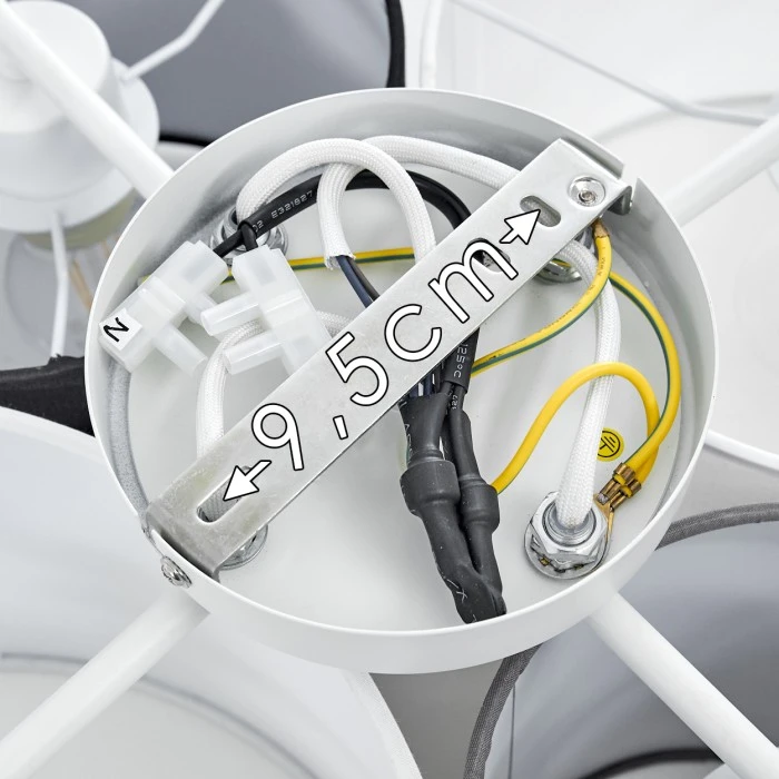 Hofstein Skelbaek Deckenleuchte Weiß, 4-flammig 3 Hofstein Skelbaek Deckenleuchte Weiß, 4-flammig – Bild 3