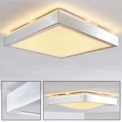 Hofstein Sora Deckenleuchte LED Nickel-Matt, 1-flammig