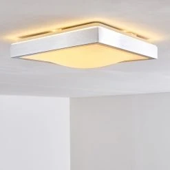 Hofstein Sora Deckenleuchte LED Nickel-Matt, 1-flammig -Bürolampen Verkäufe sora deckenleuchte h166100 12