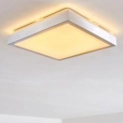 Hofstein Sora Deckenleuchte LED Nickel-Matt, 1-flammig -Bürolampen Verkäufe sora deckenleuchte h166100 2