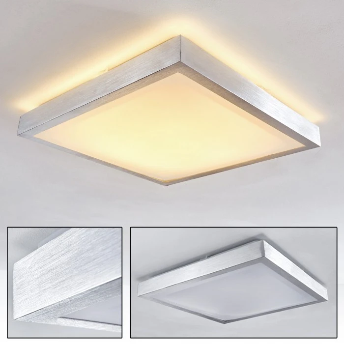 Hofstein Sora Deckenleuchte LED Nickel-Matt, 1-flammig 1 Hofstein Sora Deckenleuchte LED Nickel-Matt, 1-flammig