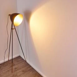 Hofstein Sorsele Stehleuchte Schwarz, Kupferfarben, 1-flammig -Bürolampen Verkäufe sorsele stehleuchte h3161456 do1 2