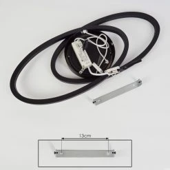 Hofstein Sorte Deckenleuchte LED Schwarz, Weiß, 1-flammig -Bürolampen Verkäufe sorte deckenleuchte h3438633 4