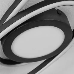 Hofstein Sorte Deckenleuchte LED Schwarz, Weiß, 1-flammig -Bürolampen Verkäufe sorte deckenleuchte h3438633 5