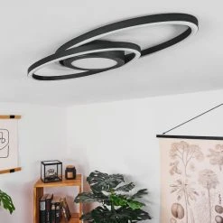 Hofstein Sorte Deckenleuchte LED Schwarz, Weiß, 1-flammig -Bürolampen Verkäufe sorte deckenleuchte h3438633 9