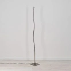 Hofstein Soyo Stehleuchte LED Nickel-Matt, 1-flammig -Bürolampen Verkäufe soyo stehleuchte h3266250 do4 7