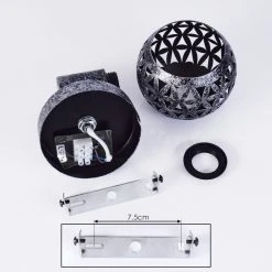 Hofstein Stavik Deckenleuchte Schwarz, Silber, 1-flammig -Bürolampen Verkäufe stavik deckenleuchte h3431962 4