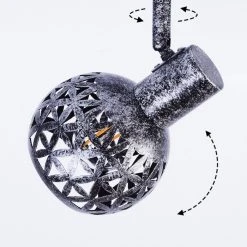 Hofstein Stavik Deckenleuchte Schwarz, Silber, 3-flammig -Bürolampen Verkäufe stavik deckenleuchte h3441435 5