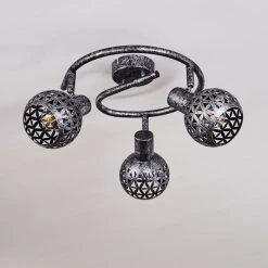 Hofstein Stavik Deckenleuchte Schwarz, Silber, 3-flammig -Bürolampen Verkäufe stavik deckenleuchte h3441435 7