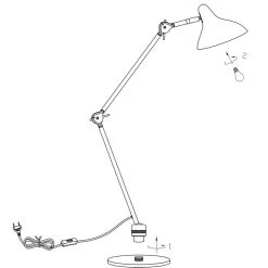 Steinhauer Kasket Tischleuchte Schwarz, Weiß, 1-flammig 26 Steinhauer Kasket Tischleuchte Schwarz, Weiß, 1-flammig -Bürolampen Verkäufe steinhauer kasket tischleuchte 2692zw 12