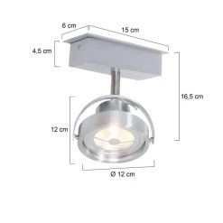 Steinhauer Mexlite Strahler LED Edelstahl, 1-flammig -Bürolampen Verkäufe steinhauer mexlite strahler 1450st 5