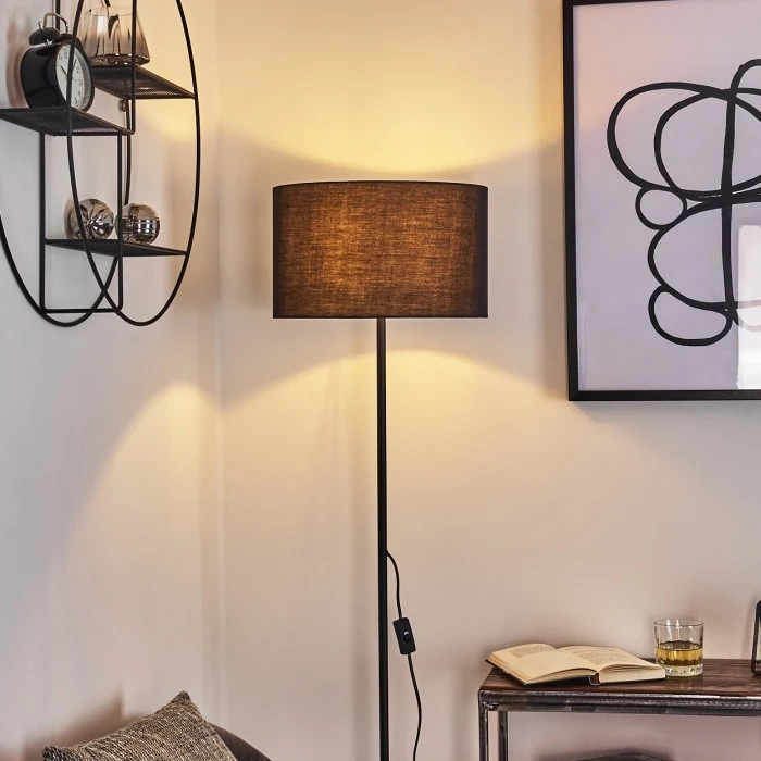 Hofstein Stenninge Stehleuchte Schwarz, 1-flammig 7 Hofstein Stenninge Stehleuchte Schwarz, 1-flammig – Bild 7