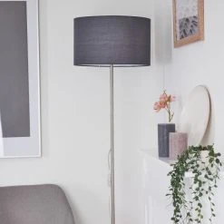 Hofstein Stenninge Stehleuchte Nickel-Matt, 1-flammig -Bürolampen Verkäufe stenninge stehleuchte h3421031 9