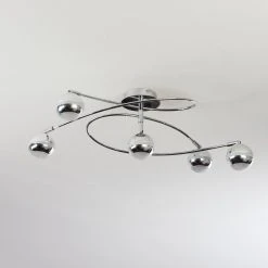 Hofstein Straumnes Deckenleuchte LED Chrom, 5-flammig -Bürolampen Verkäufe straumnes deckenleuchte h3436547 7