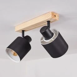 Hofstein Sumlili Deckenleuchte Schwarz, Naturfarben, 2-flammig -Bürolampen Verkäufe sumlili deckenleuchte h3433997 7