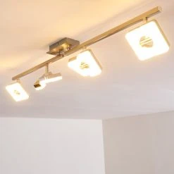 Hofstein Sumoas Deckenspot LED Nickel-Matt, 4-flammig -Bürolampen Verkäufe sumoas deckenspot h3010037 do5 7