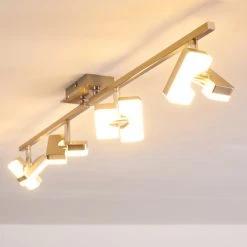 Hofstein Sumoas Deckenspot LED Nickel-Matt, 4-flammig -Bürolampen Verkäufe sumoas deckenspot h3010037 do5 8