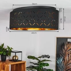 Hofstein Tallaboa Deckenleuchte Schwarz, 3-flammig -Bürolampen Verkäufe tallaboa deckenleuchte h3434185 3