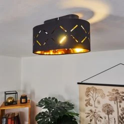 Hofstein Tallaboa Deckenleuchte LED Schwarz, 1-flammig 16 Hofstein Tallaboa Deckenleuchte LED Schwarz, 1-flammig -Bürolampen Verkäufe tallaboa deckenleuchte h3437353 6