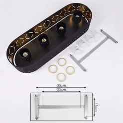 Hofstein Tallaboa Deckenleuchte Schwarz, 4-flammig -Bürolampen Verkäufe tallaboa deckenleuchte h3441374 3