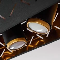 Hofstein Tallaboa Deckenleuchte Schwarz, 4-flammig -Bürolampen Verkäufe tallaboa deckenleuchte h3441374 4