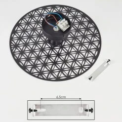 Hofstein Tebabui Deckenleuchte Schwarz, 1-flammig 15 Hofstein Tebabui Deckenleuchte Schwarz, 1-flammig -Bürolampen Verkäufe tebabui deckenleuchte h3410462 4