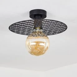 Hofstein Tebabui Deckenleuchte Schwarz, 1-flammig 18 Hofstein Tebabui Deckenleuchte Schwarz, 1-flammig -Bürolampen Verkäufe tebabui deckenleuchte h3410462 7