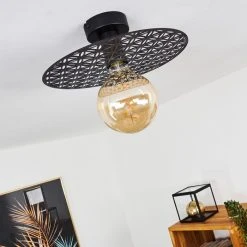 Hofstein Tebabui Deckenleuchte Schwarz, 1-flammig 20 Hofstein Tebabui Deckenleuchte Schwarz, 1-flammig -Bürolampen Verkäufe tebabui deckenleuchte h3410462 9