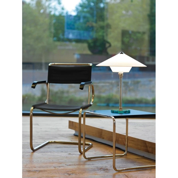 Tecnolumen Wagenfeld WG 28 Tischleuchte Nickel-Matt, Transparent, Klar, 1-flammig 2 Tecnolumen Wagenfeld WG 28 Tischleuchte Nickel-Matt, Transparent, Klar, 1-flammig – Bild 2