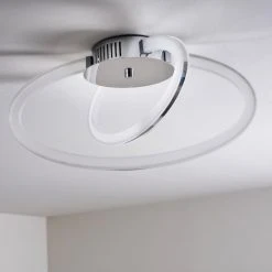 Hofstein Tesoro Deckenleuchte LED Chrom, 1-flammig -Bürolampen Verkäufe tesoro deckenleuchte h167497 13