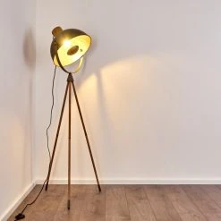 Hofstein Tholen Stehleuchte Braun, 1-flammig -Bürolampen Verkäufe tholen stehleuchte h3337011 do1 11