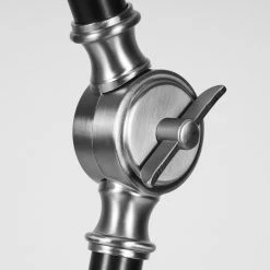 Hofstein Tilton Stehleuchte Nickel-Matt, Schwarz, 1-flammig -Bürolampen Verkäufe tilton stehleuchte h3413968 4