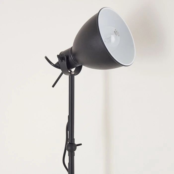 Hofstein Timola Tischleuchte Schwarz, 1-flammig 7 Hofstein Timola Tischleuchte Schwarz, 1-flammig – Bild 7