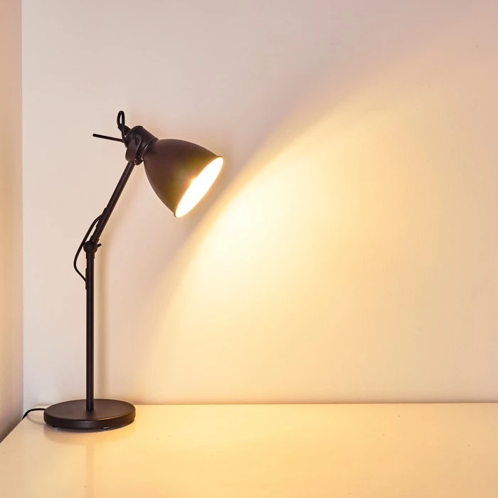 Hofstein Timola Tischleuchte Schwarz, 1-flammig 10 Hofstein Timola Tischleuchte Schwarz, 1-flammig – Bild 10