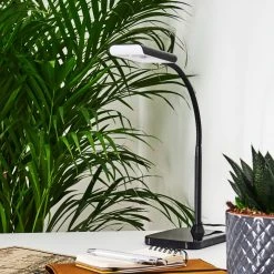 Hofstein Tischleuchte LED Schwarz, 1-flammig -Bürolampen Verkäufe tischleuchte h3371008 8