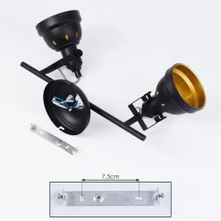 Hofstein Tita Deckenleuchte Schwarz, 2-flammig -Bürolampen Verkäufe tita deckenleuchte h3017494 4