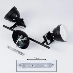 Hofstein Tita Deckenleuchte Schwarz, 2-flammig -Bürolampen Verkäufe tita deckenleuchte h3017531 4