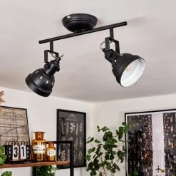 Hofstein Tita Deckenleuchte Schwarz, 2-flammig -Bürolampen Verkäufe tita deckenleuchte h3017531 9